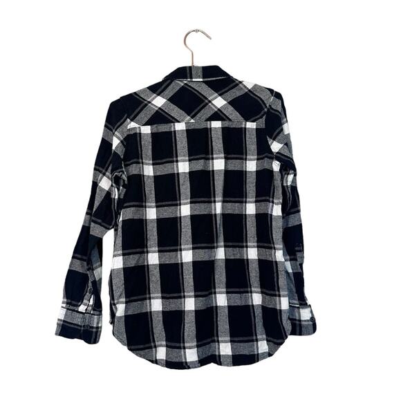 Woolrich Flannel Shirt - Women’s Small - Black/White Plaid - Picture 2 of 7